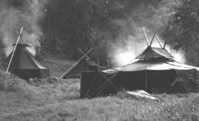 Pfadfindergeschichte Zelte